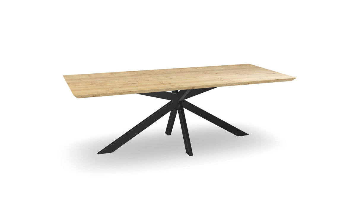 Eiken rechthoekige eettafel met matrix asymmetrisch Nijhuis Meubels