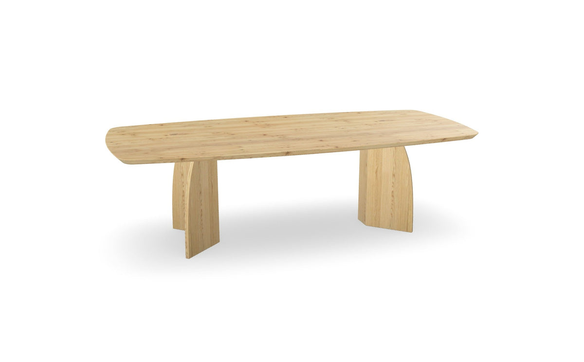 Eiken Deens ovale eettafel met houten vlinderpoot Nijhuis Meubels