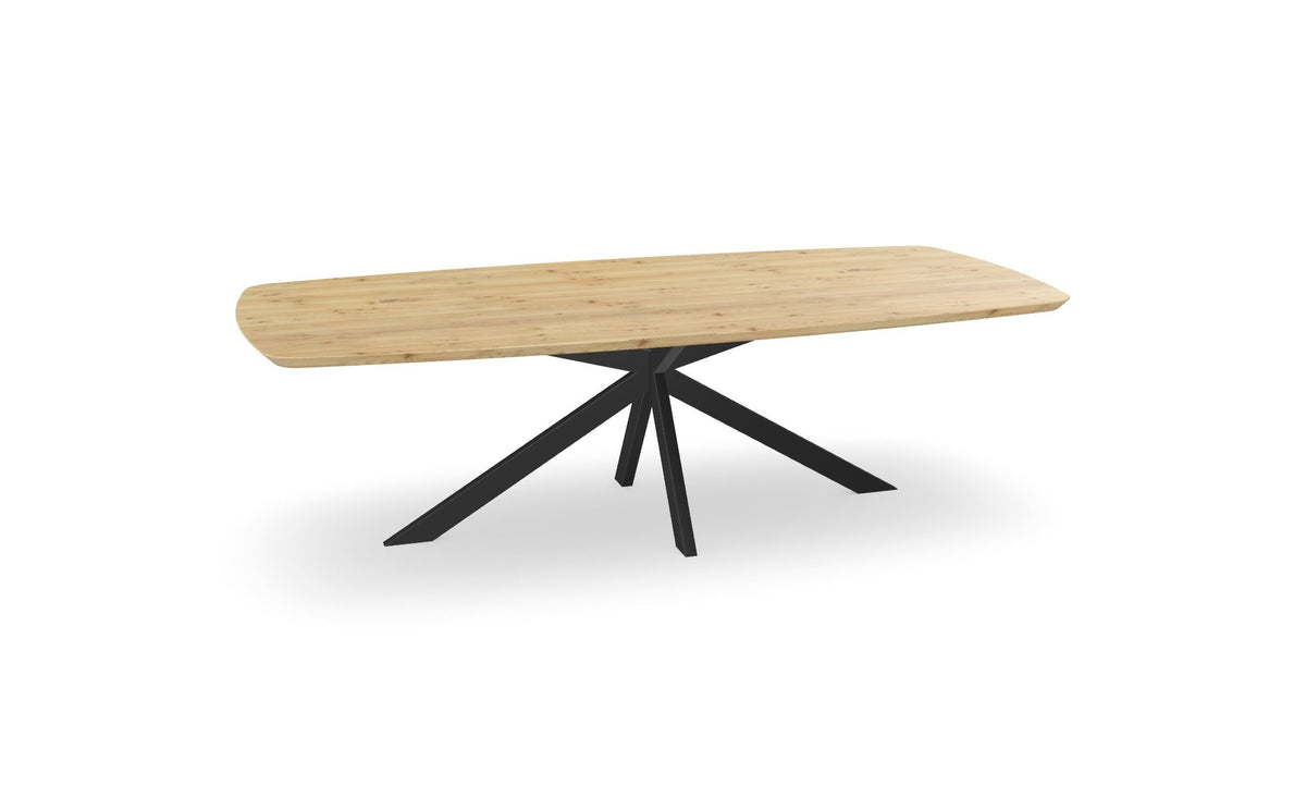 Eiken Deens ovale eettafel met matrix asymmetrisch Nijhuis Meubels
