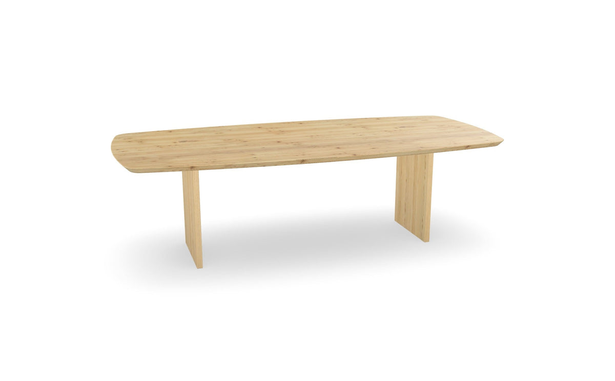 Eiken Deens ovale eettafel met paneel poten Nijhuis Meubels