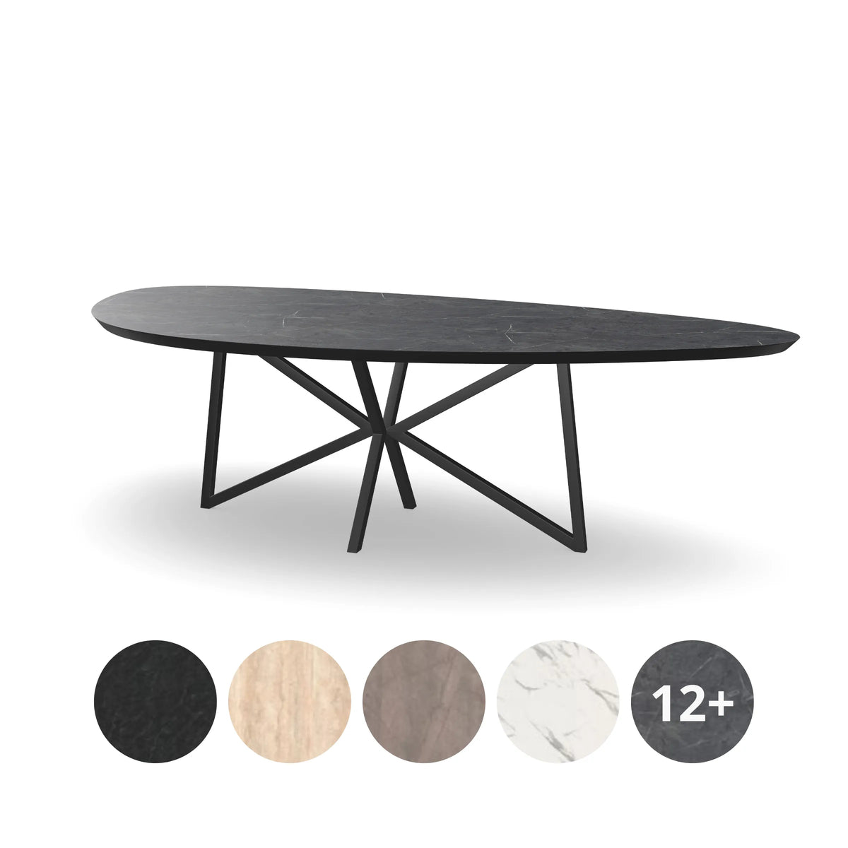 HPL Kiezel Eettafel met Butterfly Poot