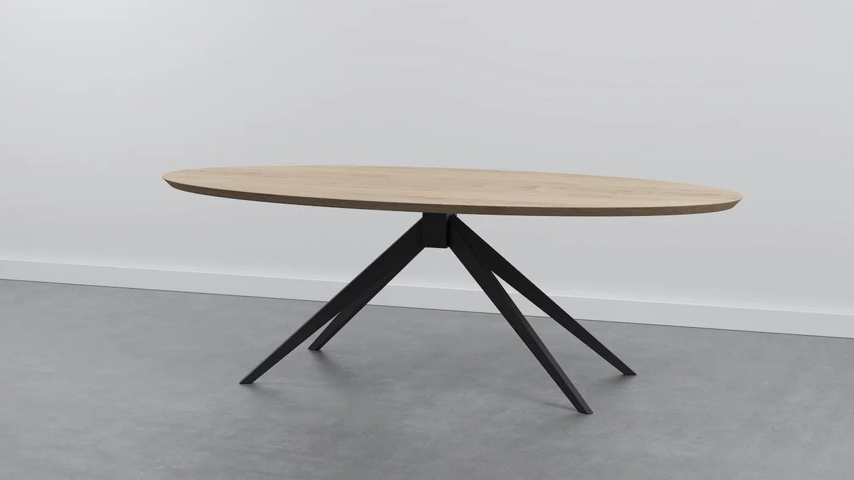 Ovale tafel op maat Nijhuis Meubels
