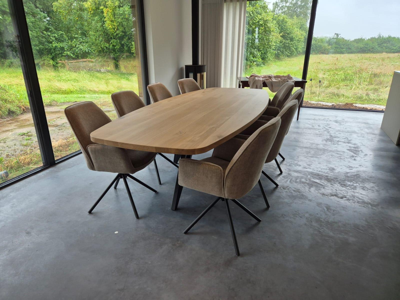 Deens ovale eettafel op maat