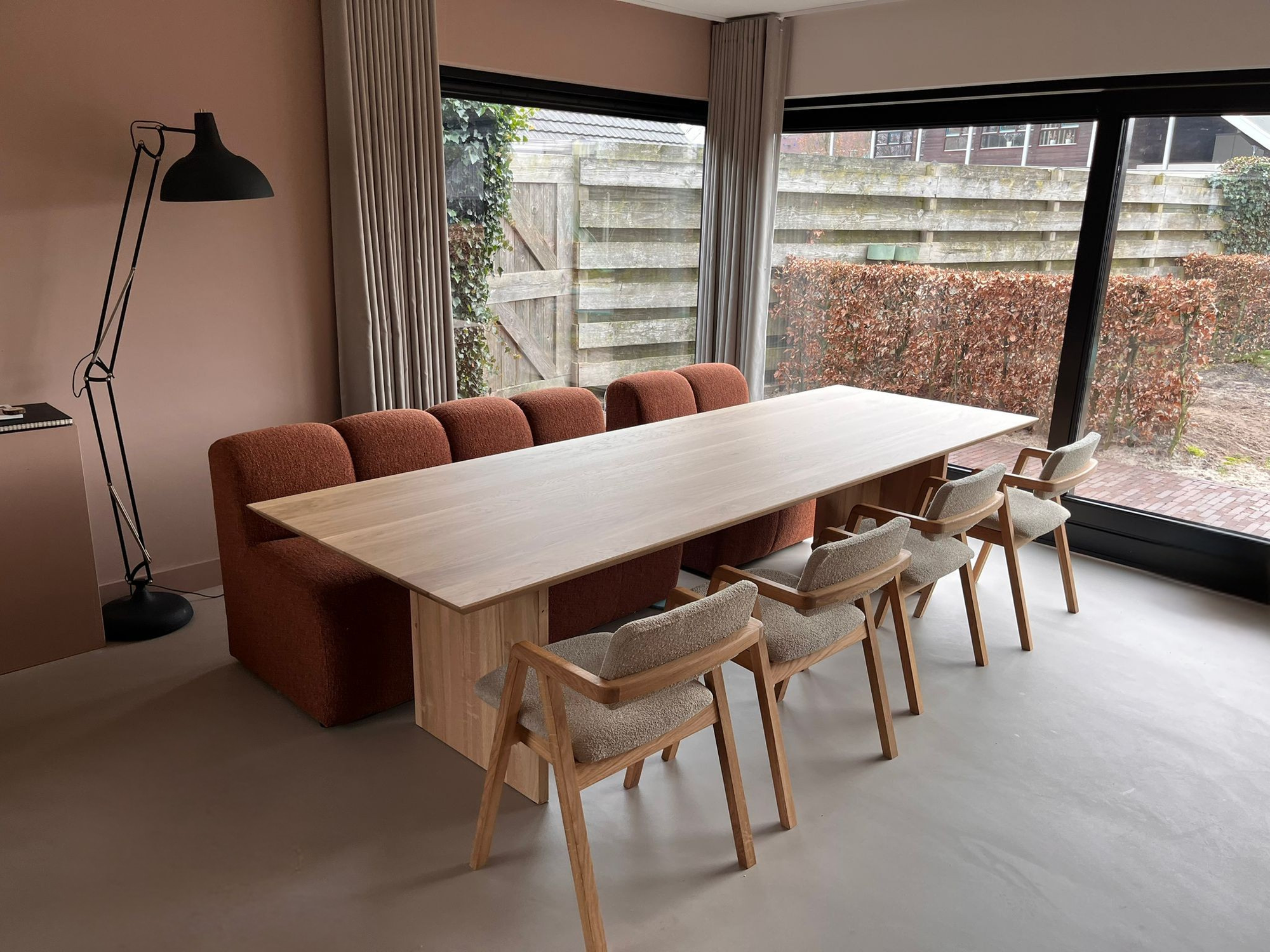 Rechthoekige eettafel op maat