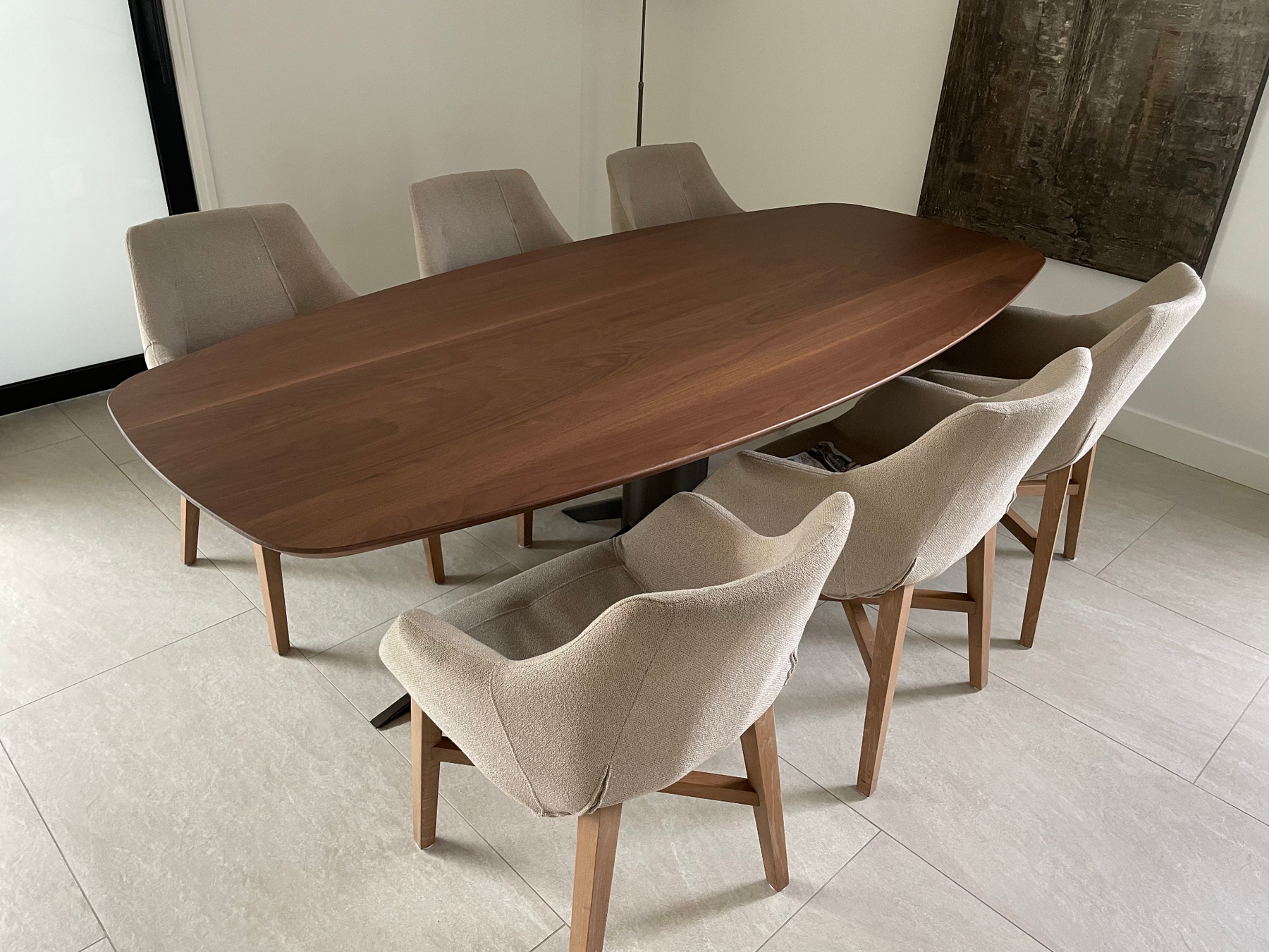 Notenhouten eettafel op maat