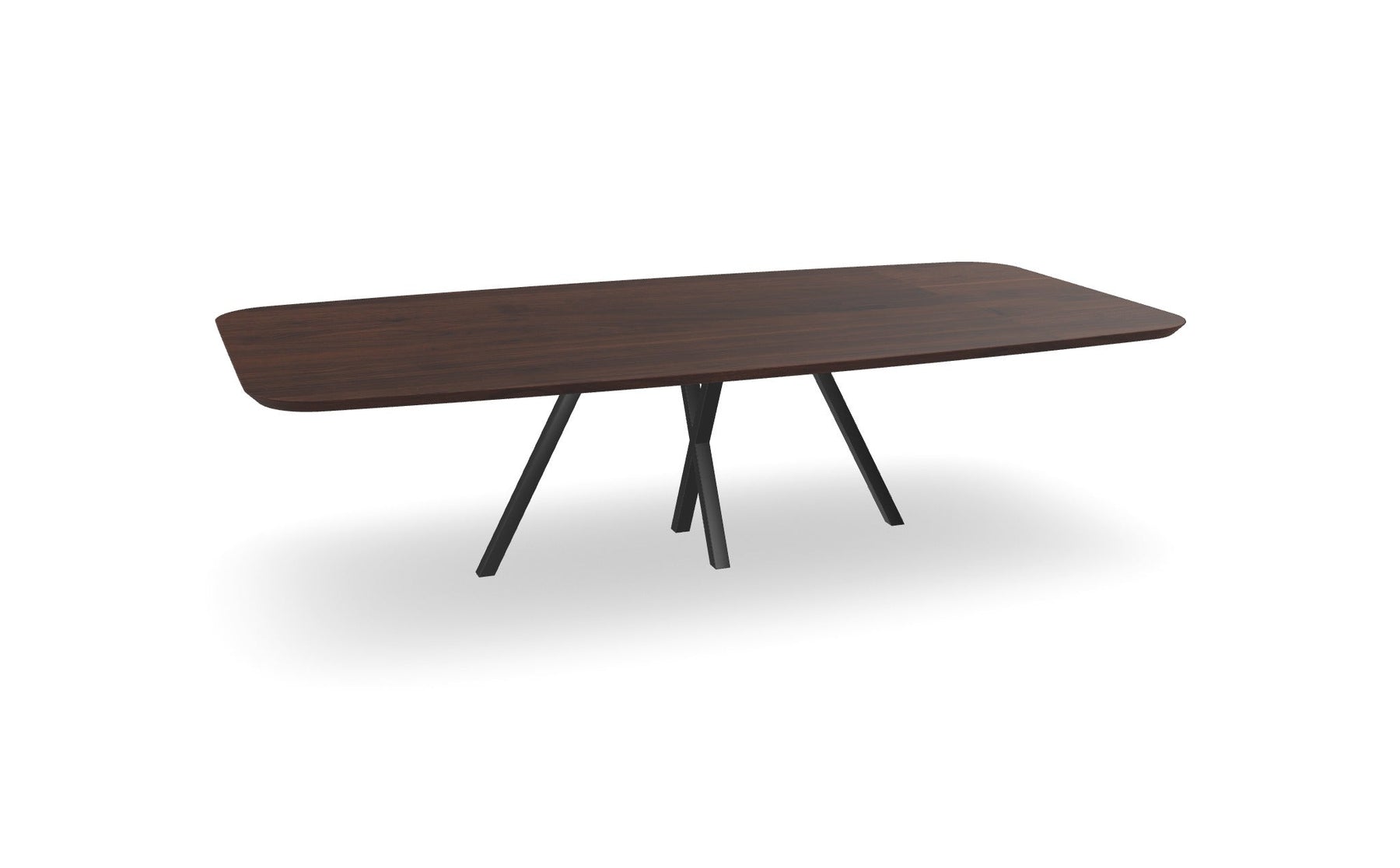Noten tonvorm eettafel met spinpoot - x Nijhuis Meubels