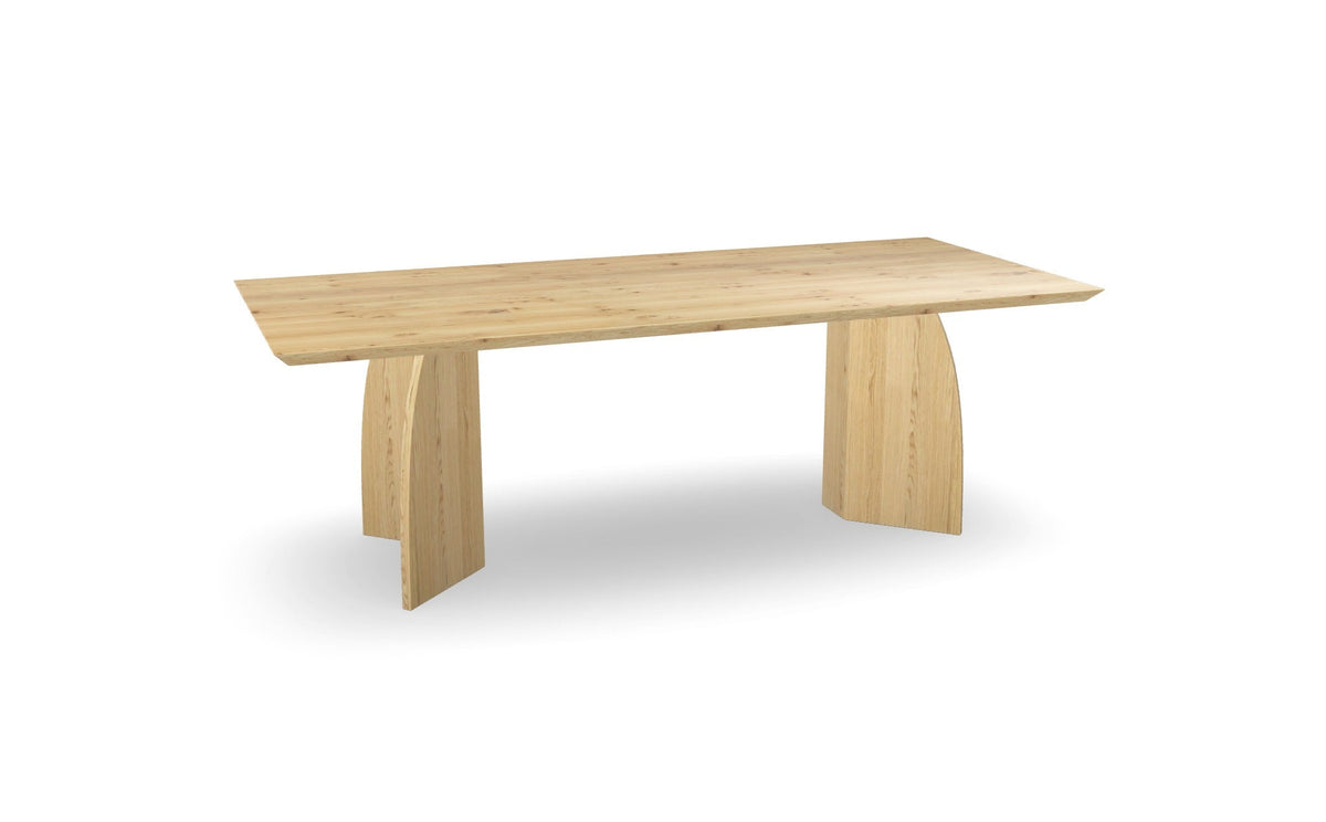 Eiken rechthoekige eettafel met houten vlinderpoot Nijhuis Meubels