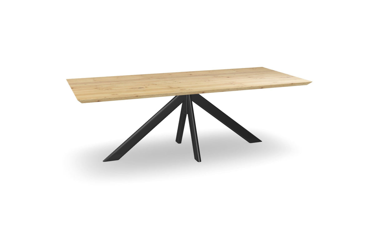 Eiken rechthoekige eettafel met 1092 Nijhuis Meubels