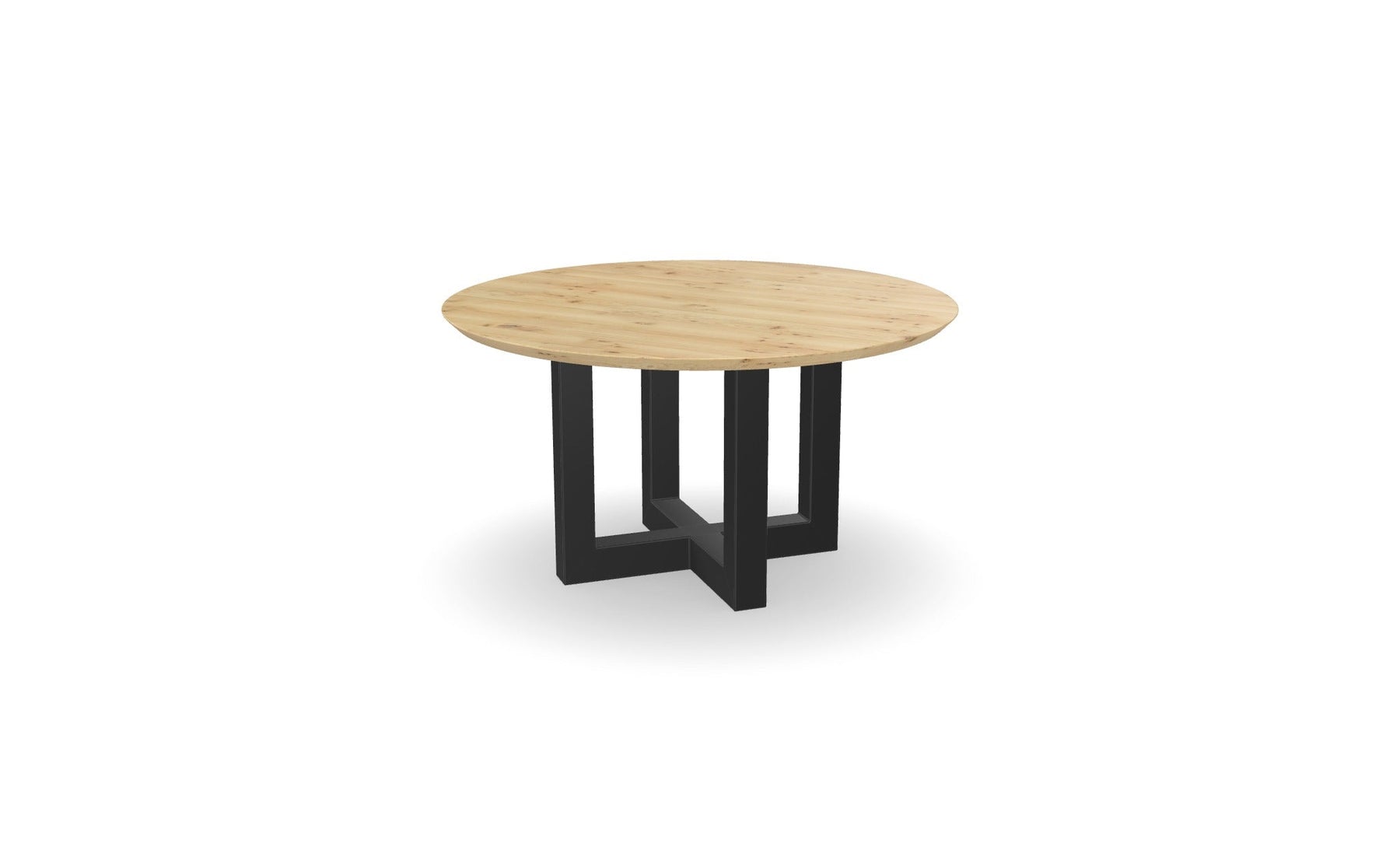 Ronde eettafel met Dubbele U - recht Nijhuis Meubels