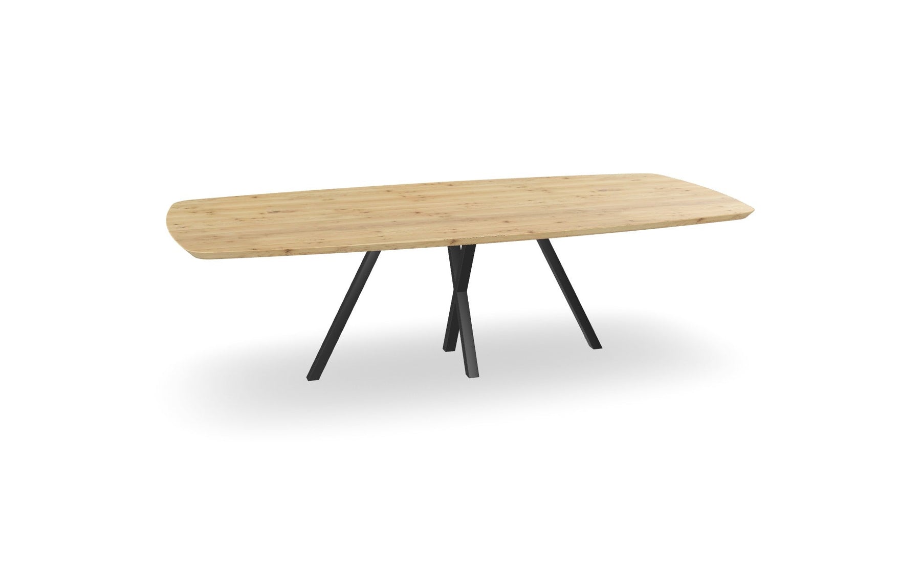 Eiken Deens ovale eettafel met spinpoot - x Nijhuis Meubels