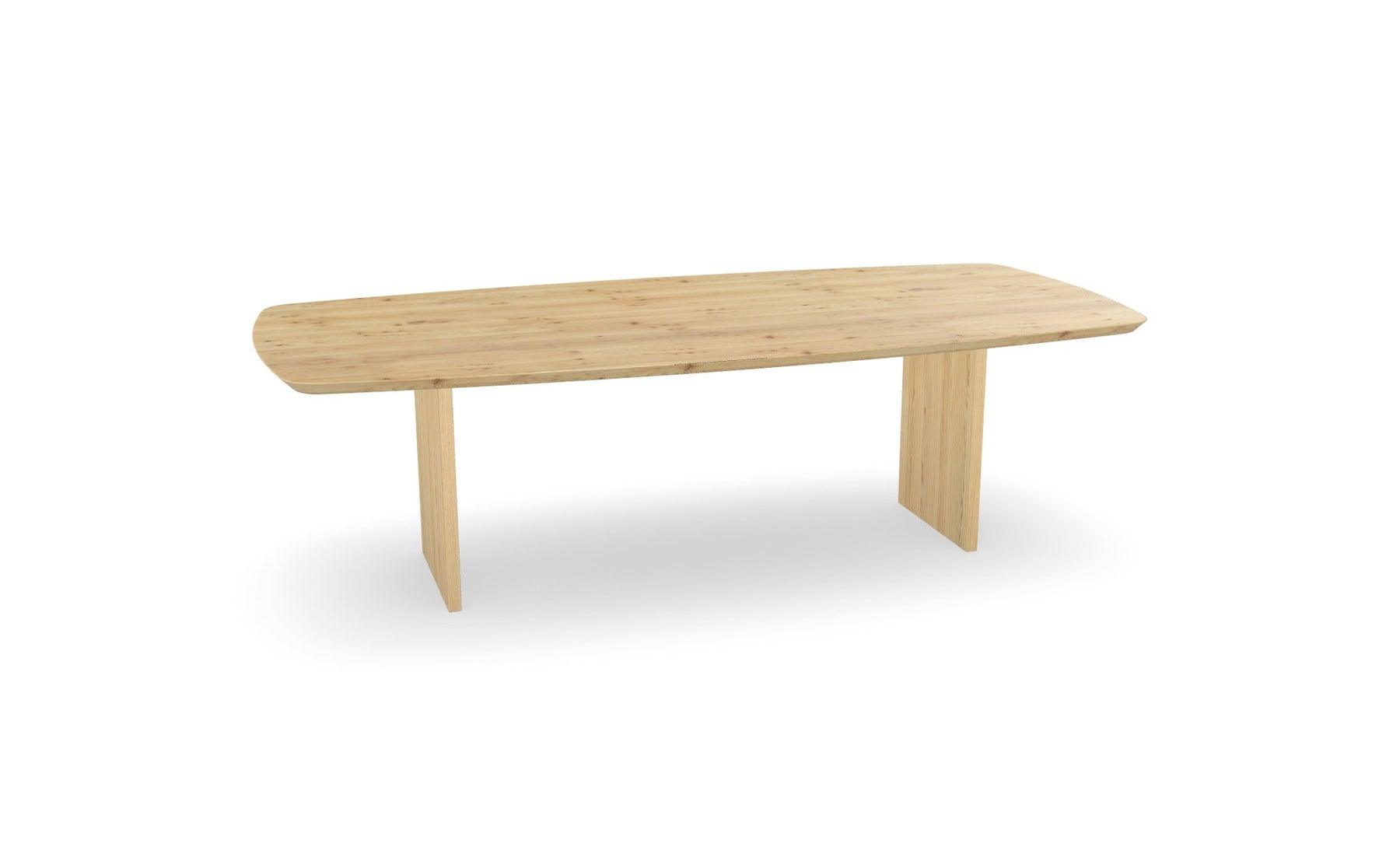 Eiken Deens ovale eettafel met paneel poten Nijhuis Meubels