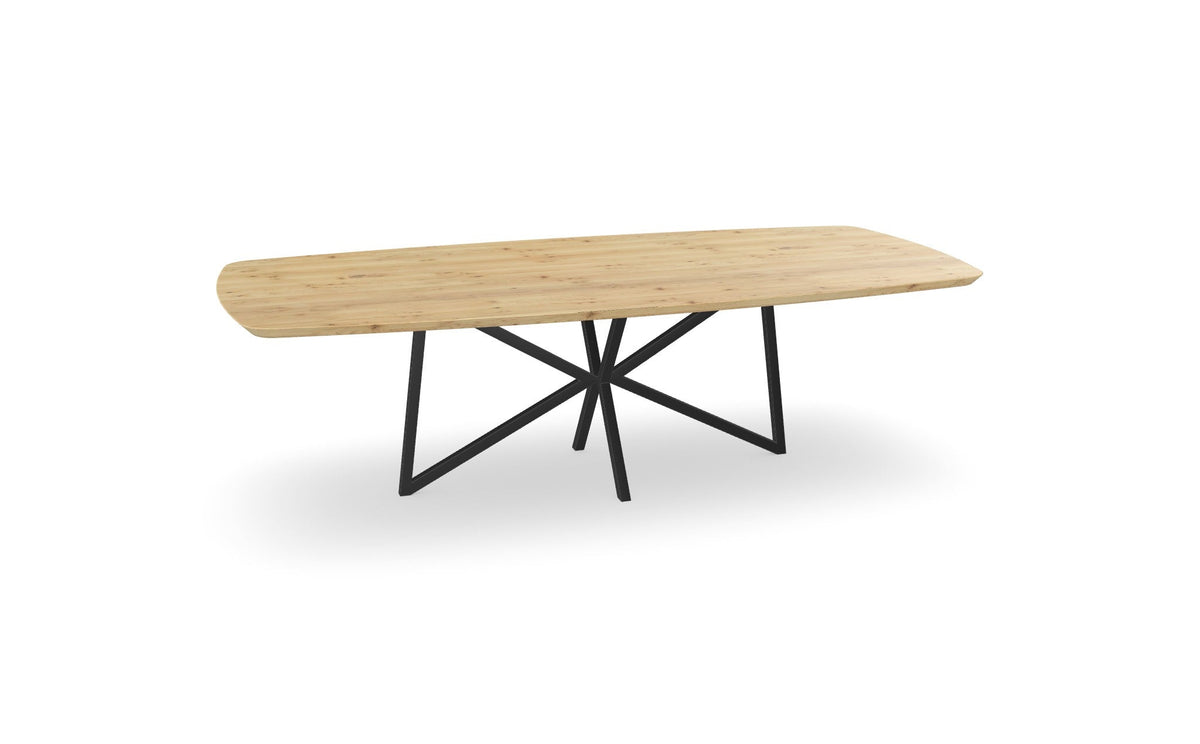 Eiken Deens ovale eettafel met butterfly poot Nijhuis Meubels