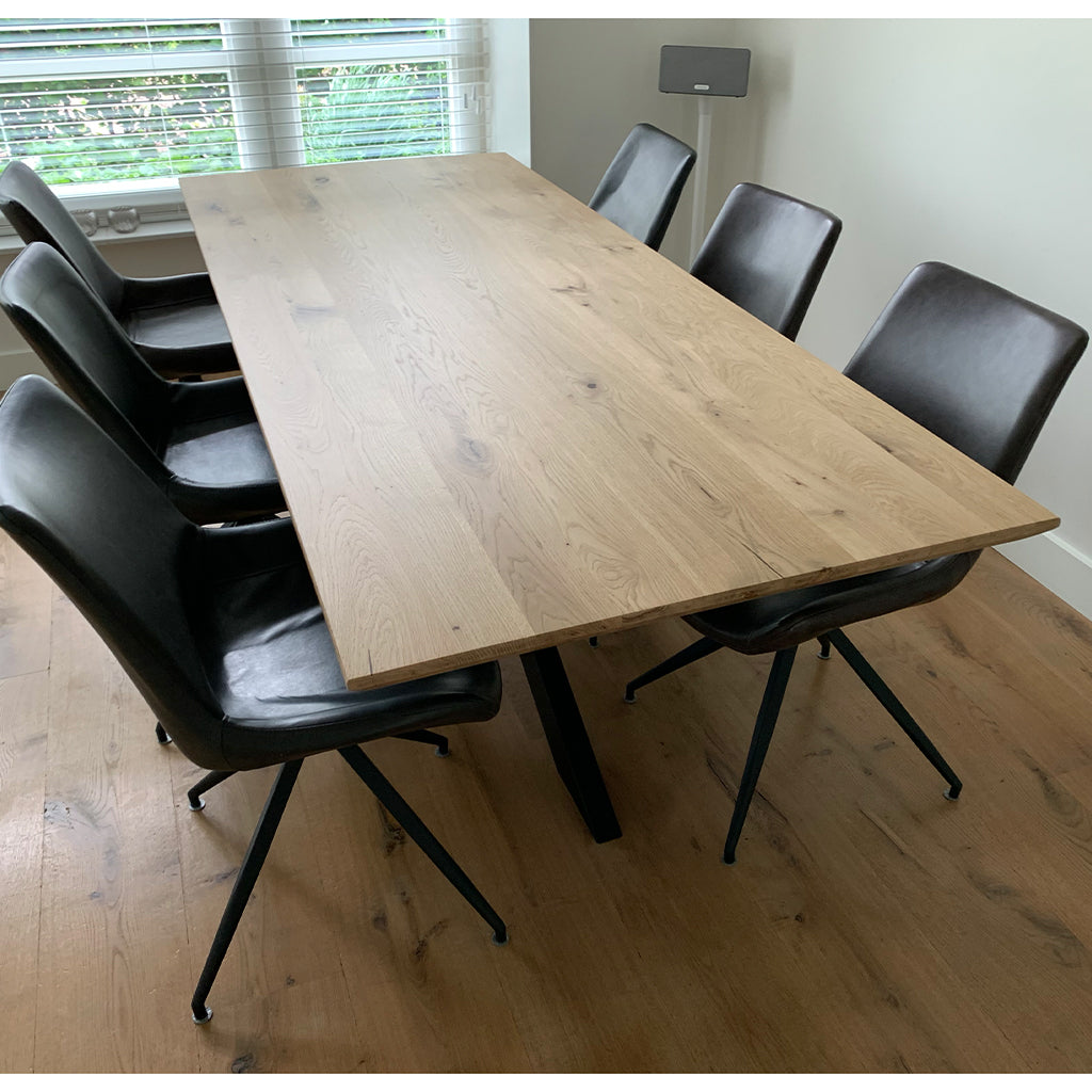 Eiken eettafel op maat