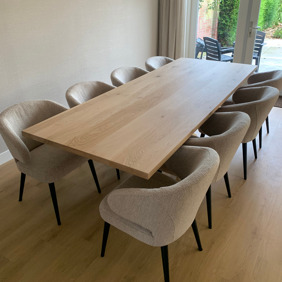 Rechthoekige eettafel op maat