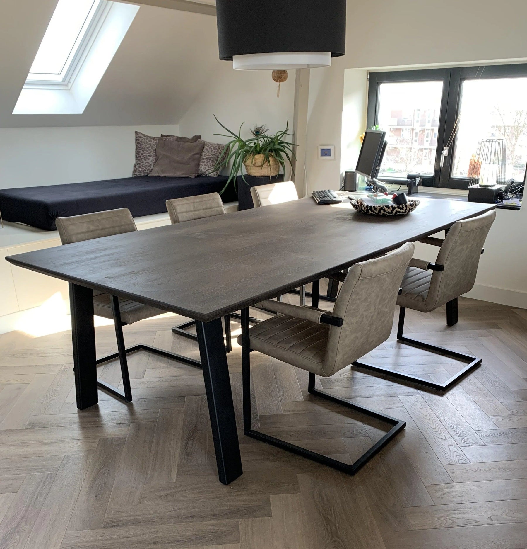 Rechthoekige eettafel op maat