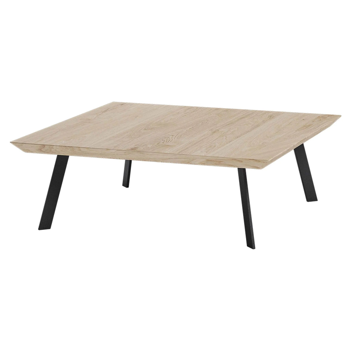 Vierkante salontafel met schuine poot